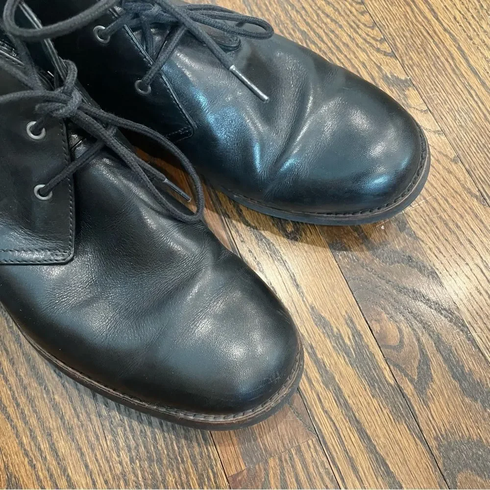 UGG Black Leather Chukka Boots